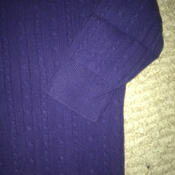 Blue, medium, Merona rib-knit sweater. - Picture 3 of 3